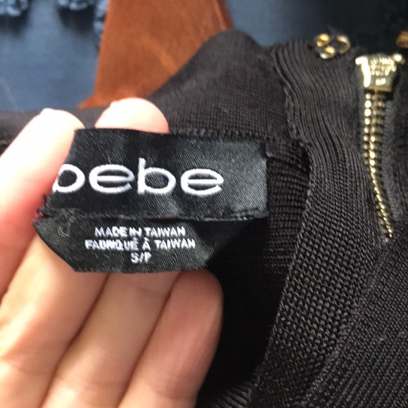 Gorgeous Bebe bodycon black midi pencil skirt Size S - Picture 5 of 6